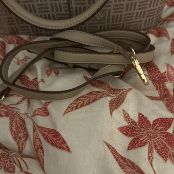 Anne Klein Tan Geometric Satchel - Picture 6 of 6